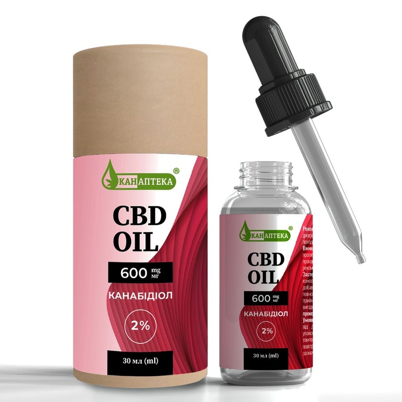 Канабідіол CBD олія 2% 600 мг 1240 фото