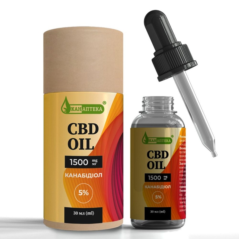 Канабідіол CBD олія 5% 1500 мг, туба 1242 фото