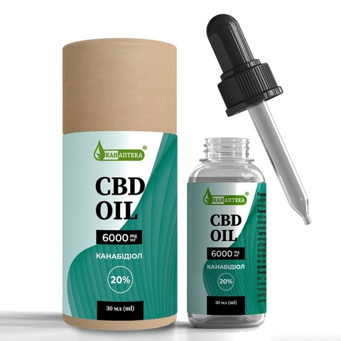 Канабідіол CBD олія 20% 6000 мг, туба 1245 фото